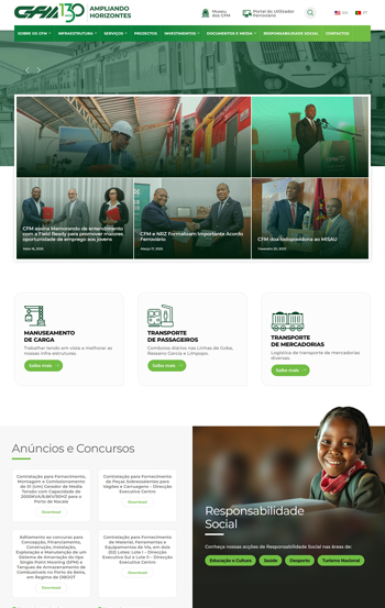 Desenvolvimento de portal para os Caminhos de Ferro de Moçambique